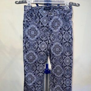 Misses Charter Club Bristol Skinny Ankle Pants with Medallion Pattern